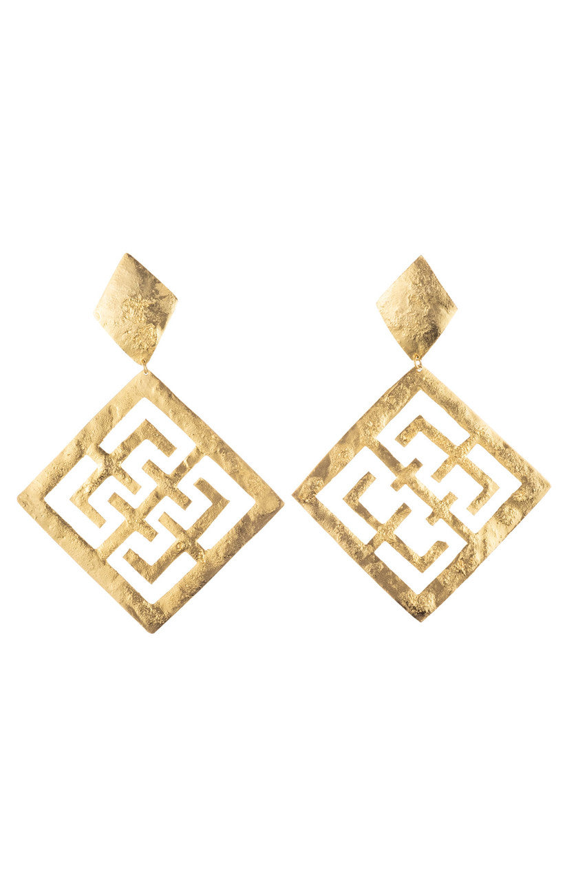NATORI Buy Gold Plated Brass Infinity Clip Earrings in Gold Online
