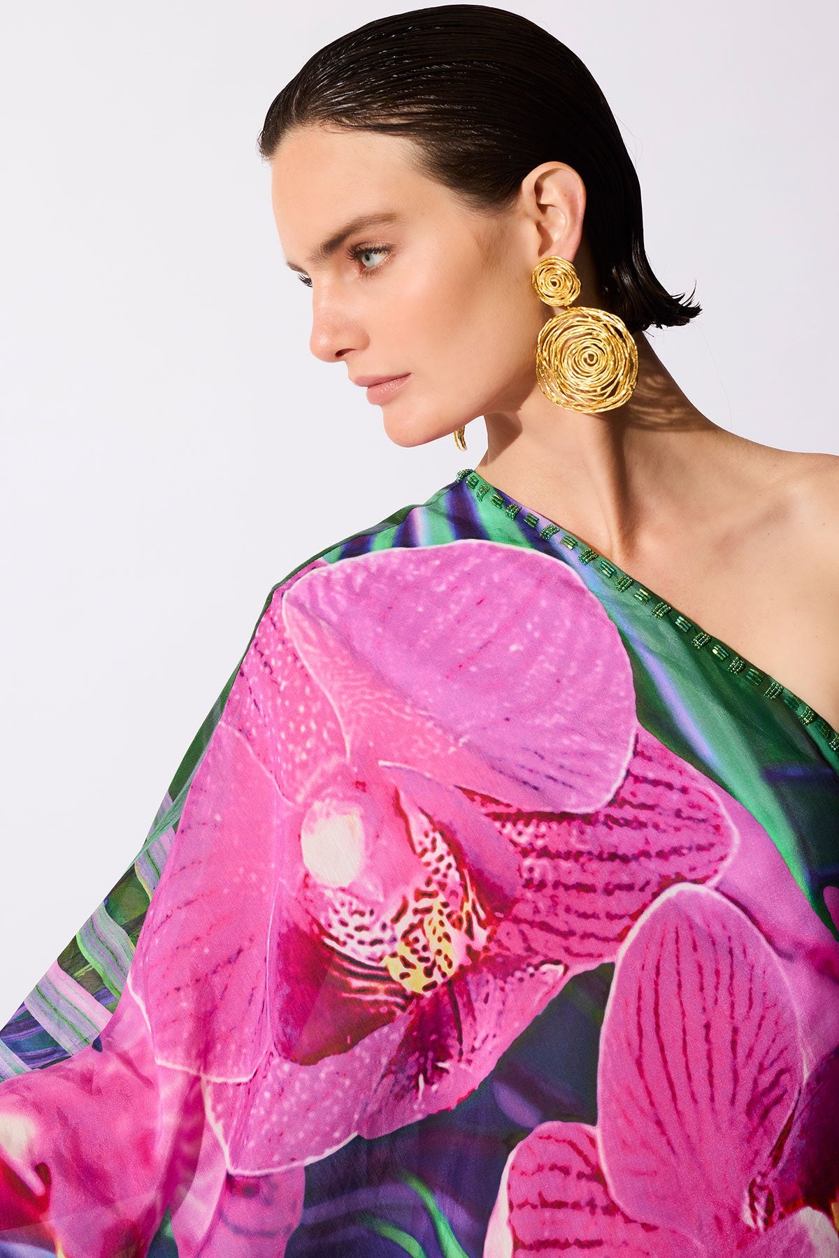 NATORI Buy Gold Brass Wire Hoop Drop Earrings in Antique Gold Online