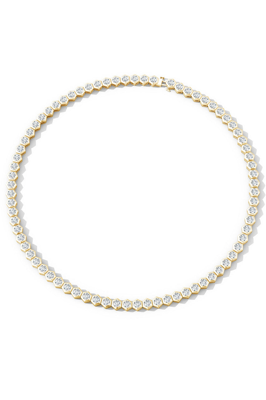 NATORI Buy Indochine Diamond Tennis Choker Necklace in 14K Yellow Gold Online