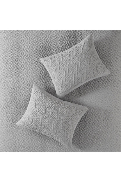 NATORI Buy Origami 3 Piece Quilt Top Grey Duvet Cover Mini Set in Grey Online