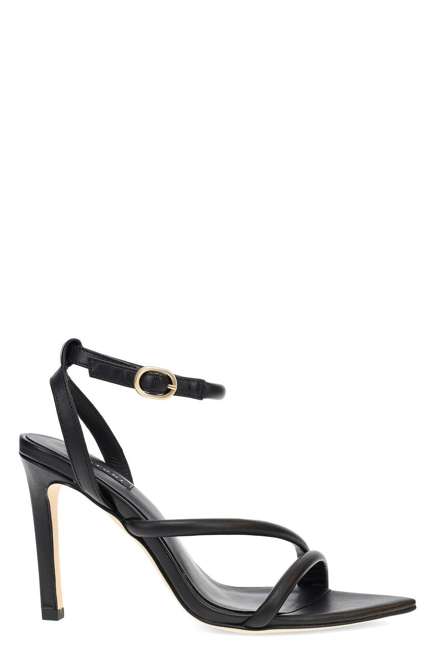 NATORI Buy Reiki Nappa Leather Ankle Strap Heel in Black Online
