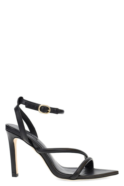 NATORI Buy Reiki Nappa Leather Ankle Strap Heel in Black Online