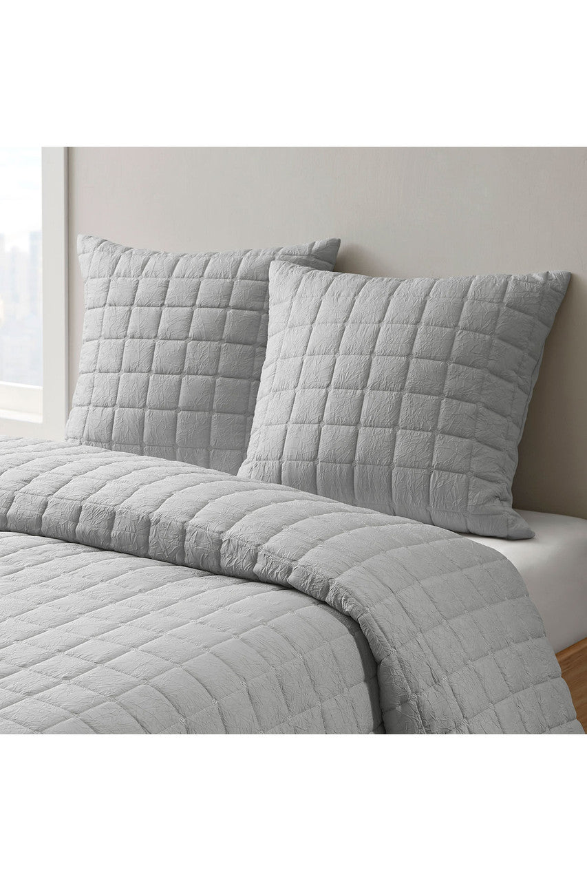 NATORI Buy Cocoon Grey Quilt Sham in Grey Online
