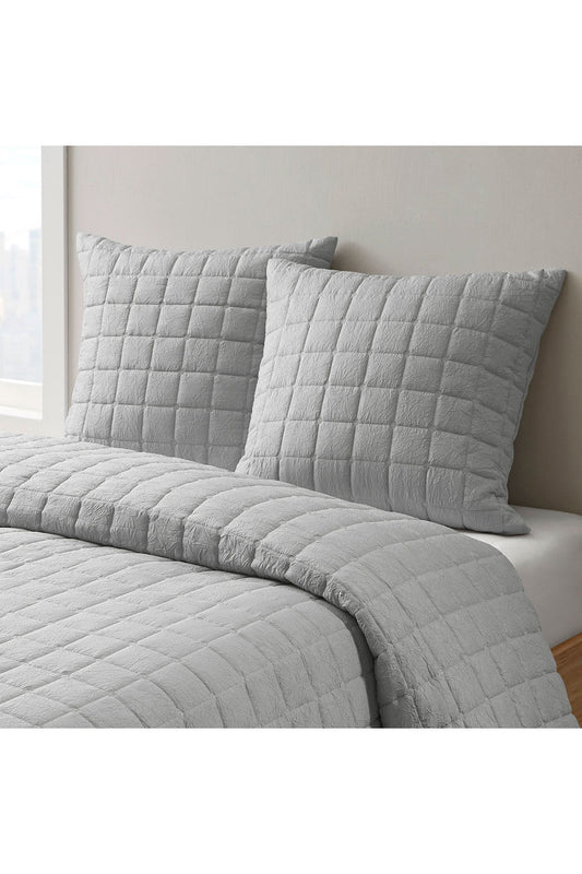 NATORI Buy Cocoon Grey Quilt Sham in Grey Online