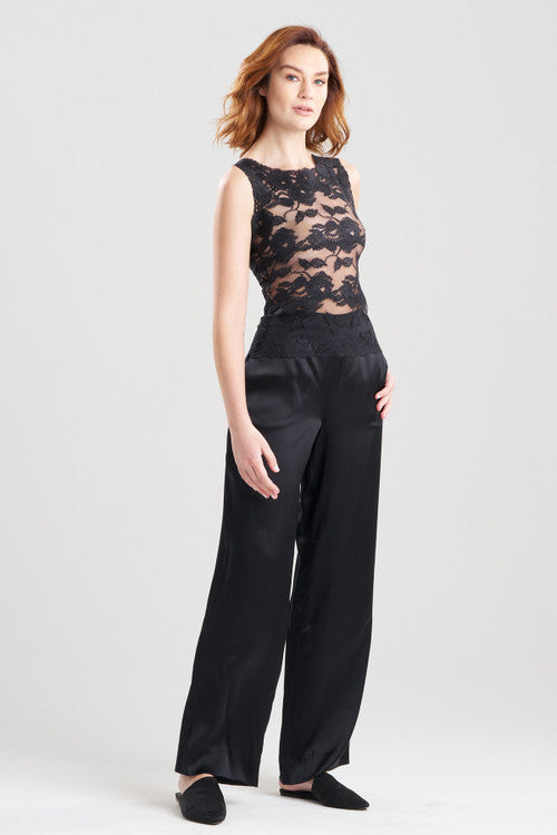 NATORI Buy Imagine Allover Lace Tank in Black Online