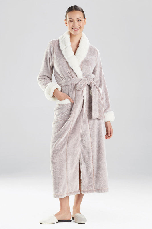 NATORI Buy Plush Faux Fur Robe in Latte Online