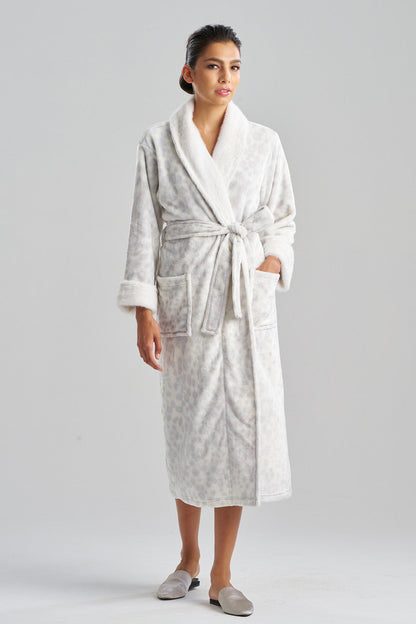 NATORI Buy Cashmere Animal Robe in Silver Online