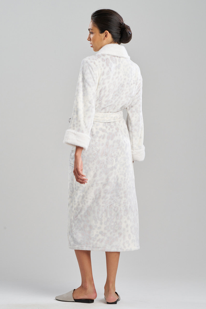 NATORI Buy Cashmere Animal Robe in Silver Online