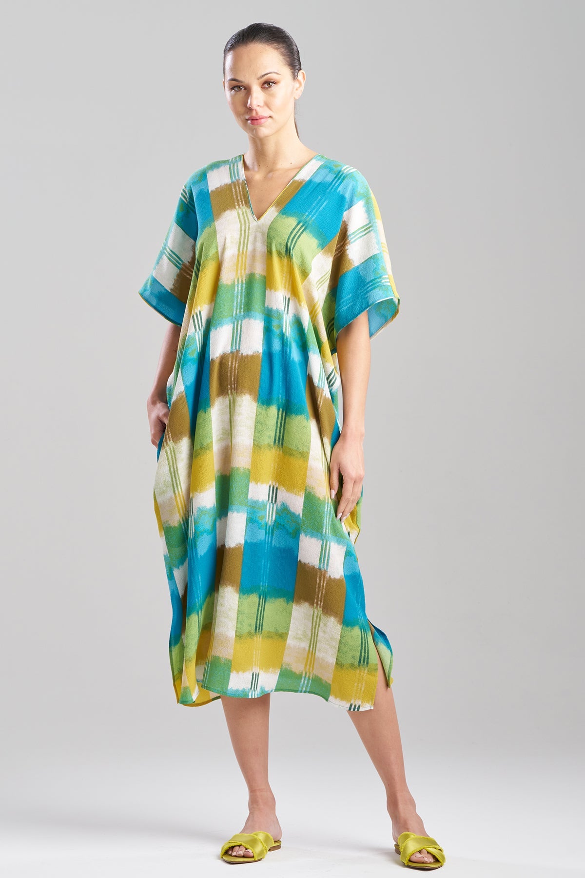NATORI Sunset Crinkle Caftan