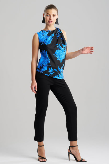 NATORI Buy Miyako Printed Cotton Chino Origami Top online