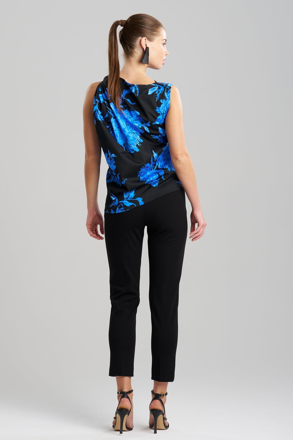 NATORI Buy Miyako Printed Cotton Chino Origami Top online