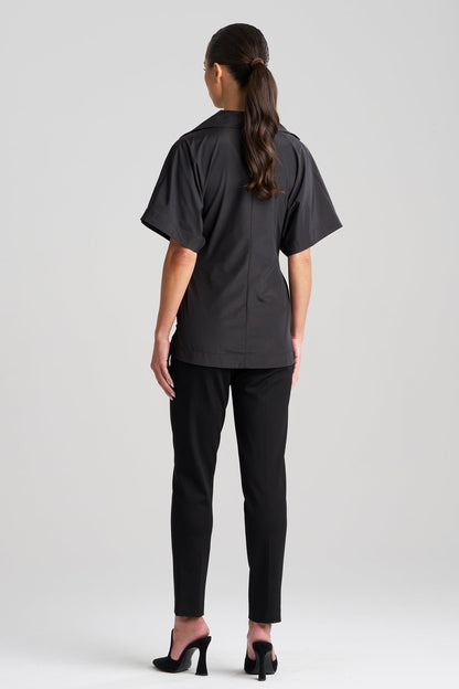 NATORI Buy Techno Poplin Wrap Top online
