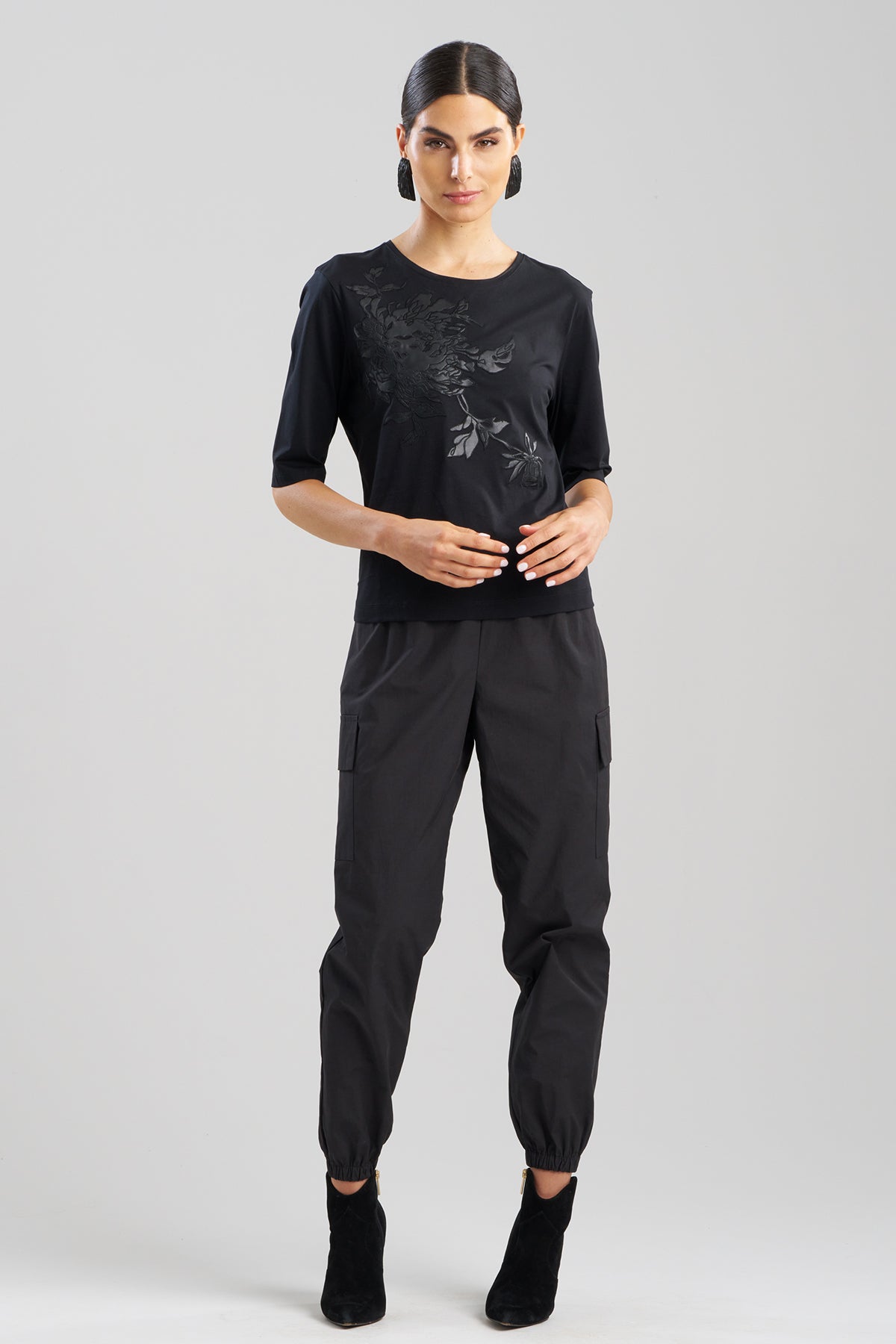 NATORI Buy Cotton Jersey Embroidered T-Shirt online