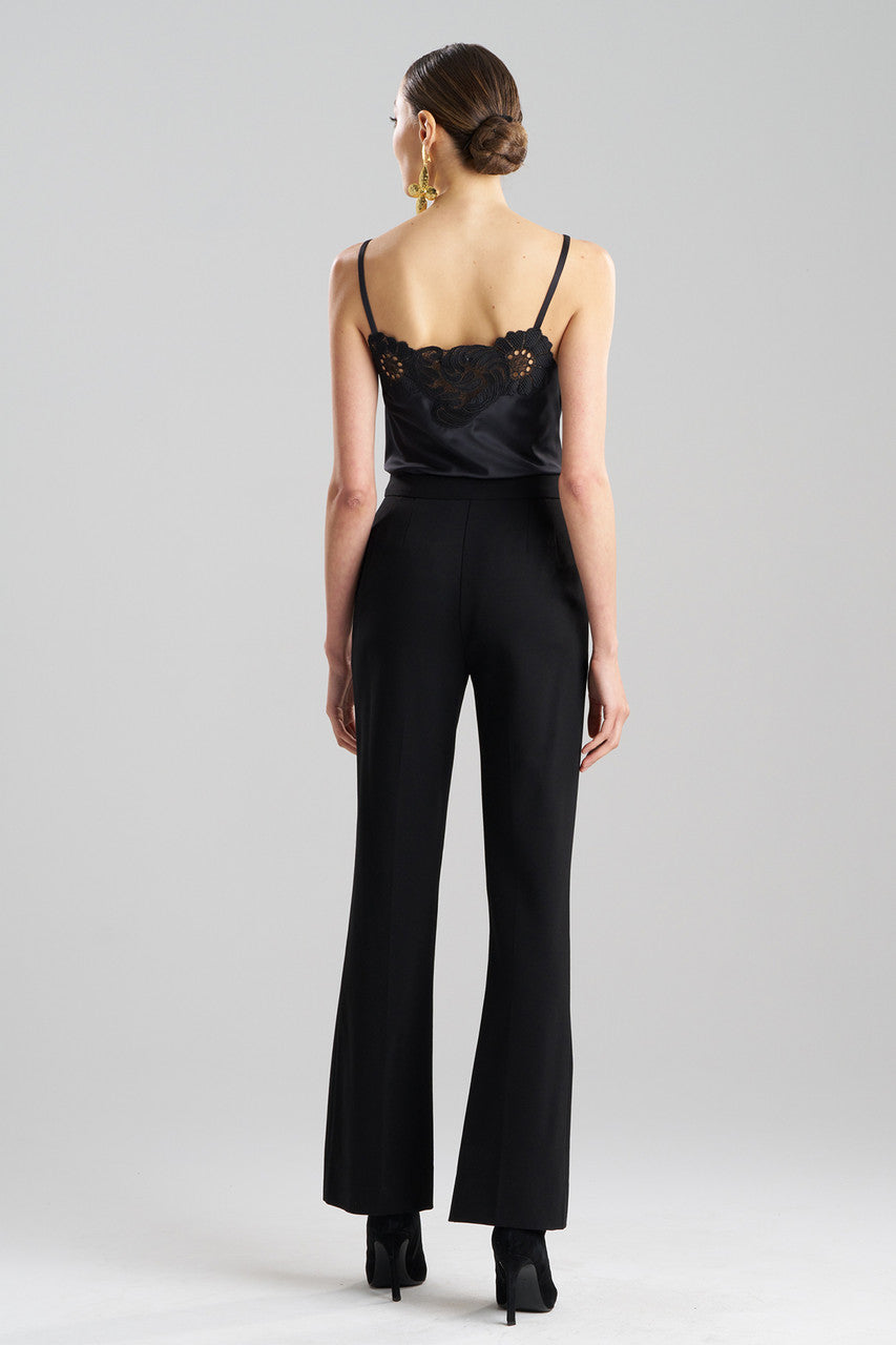 NATORI Buy Compact Knit Trousers in Black Online