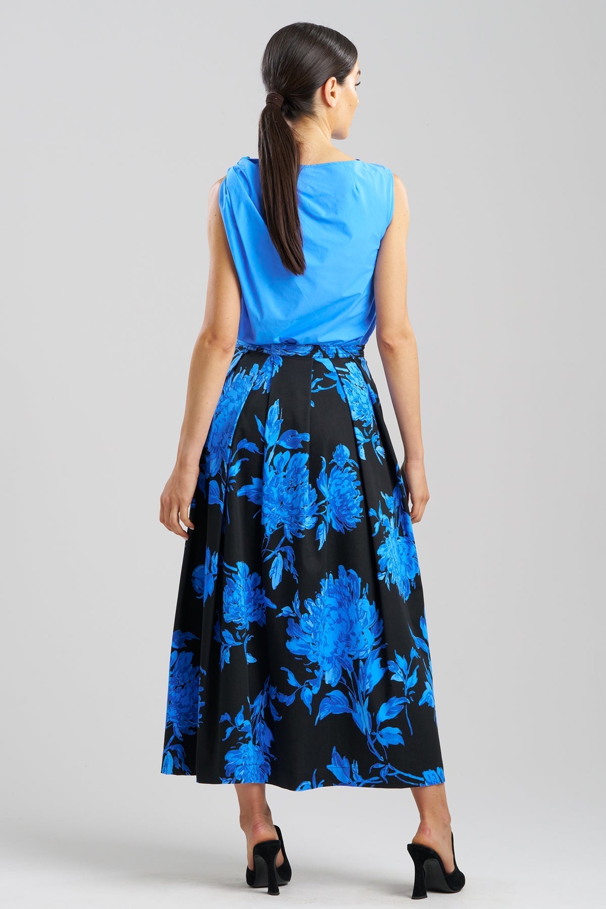 NATORI Buy Miyako Printed Cotton Chino Maxi Skirt online