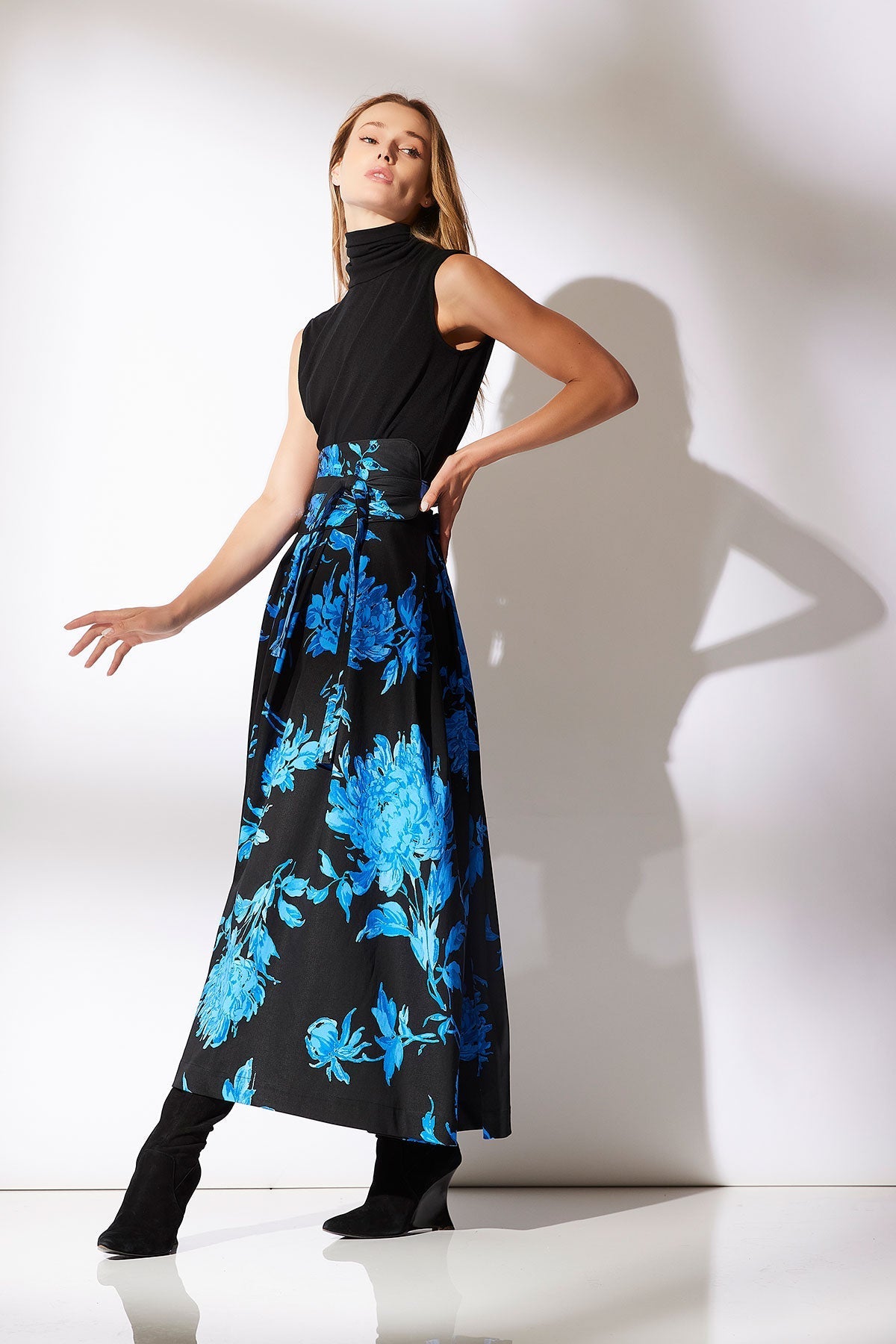 NATORI Buy Miyako Printed Cotton Chino Maxi Skirt online