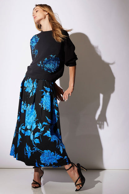 NATORI Buy Miyako Printed Cotton Chino Maxi Skirt online