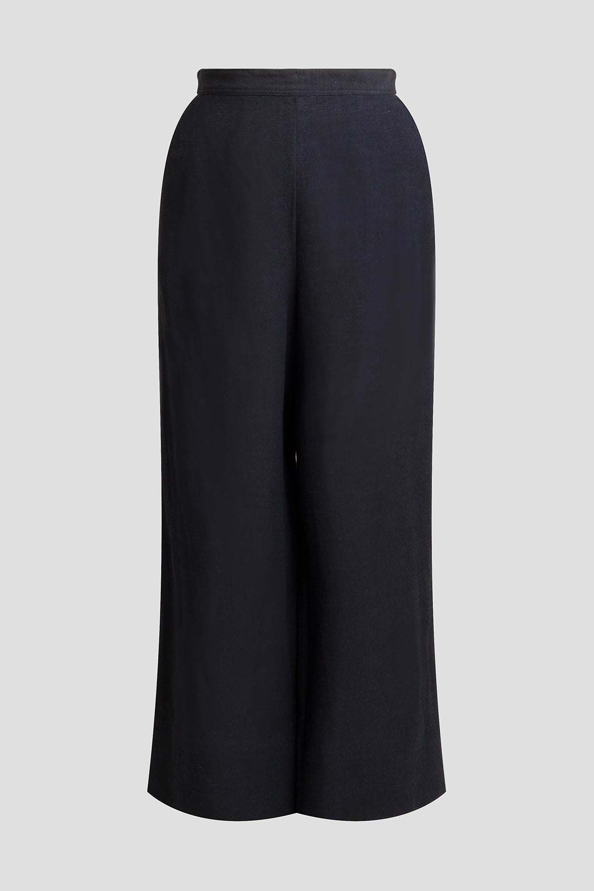 NATORI Light Weight Linen Cropped Wide Leg Pants