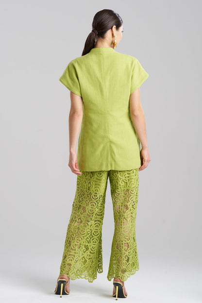NATORI Basketweave Cotton Kimono Jacket