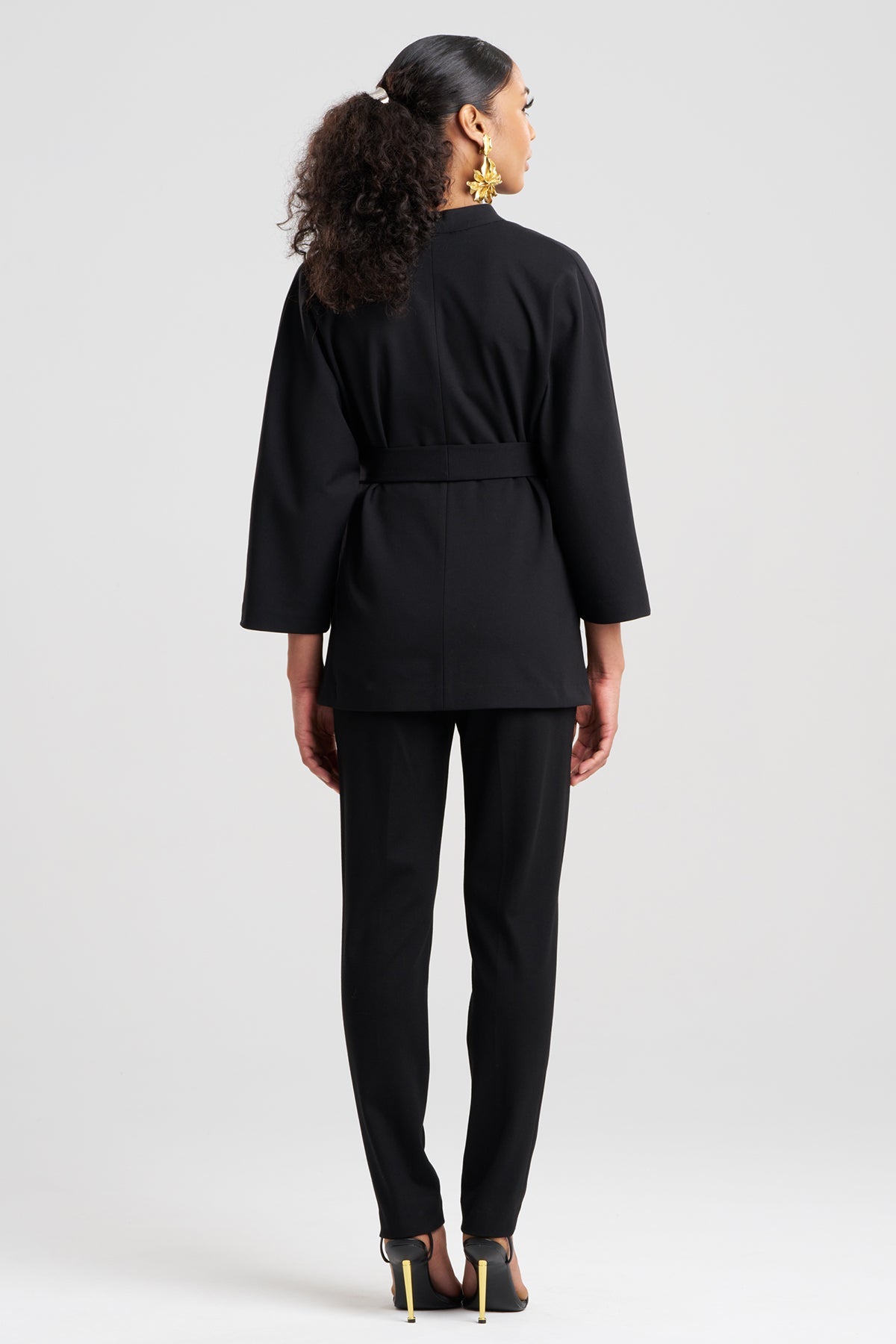 NATORI Compact Knit Kimono Jacket