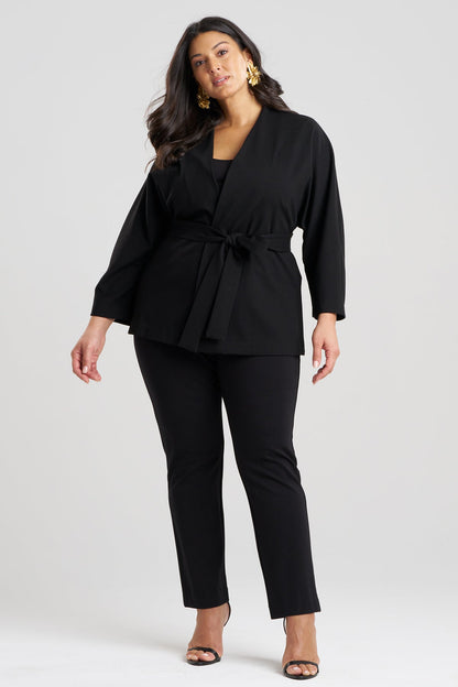 NATORI Compact Knit Kimono Jacket