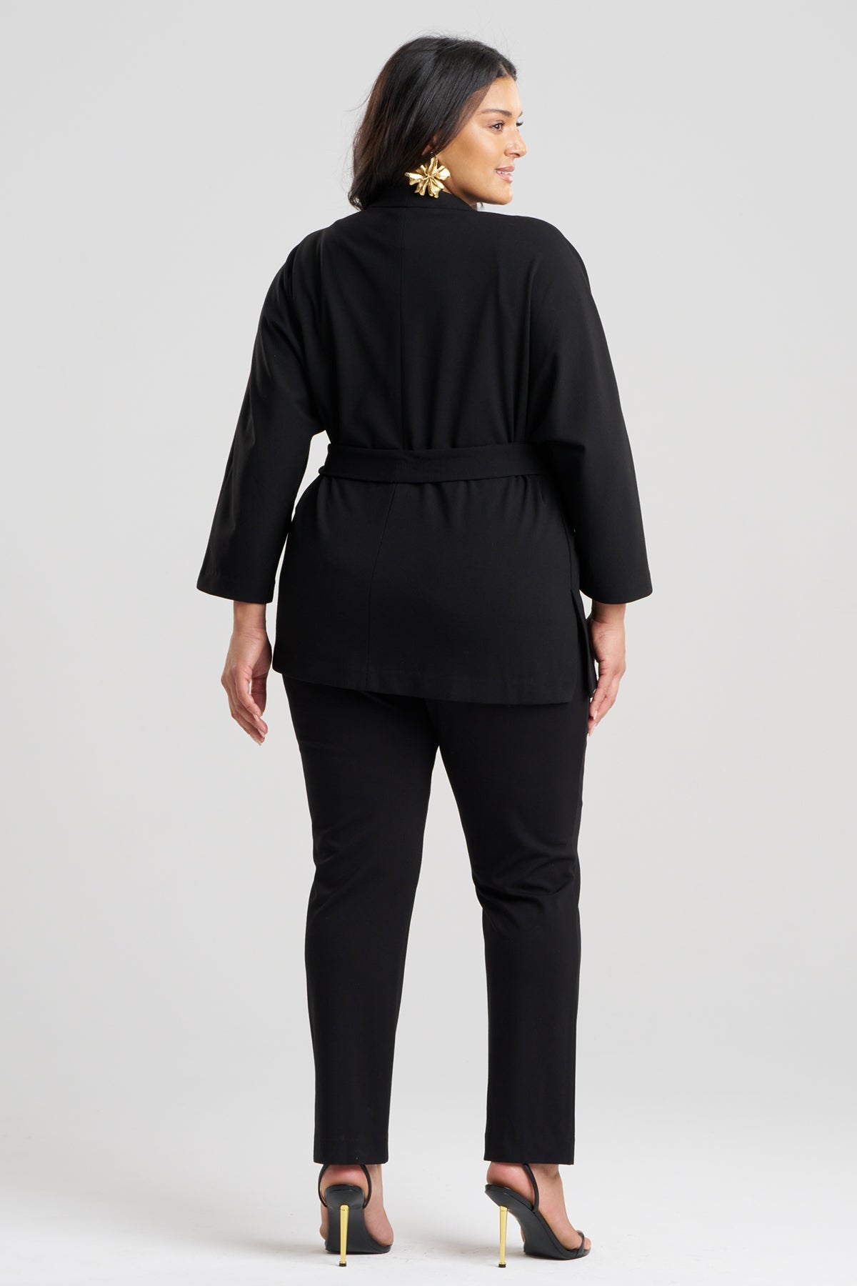 NATORI Compact Knit Kimono Jacket