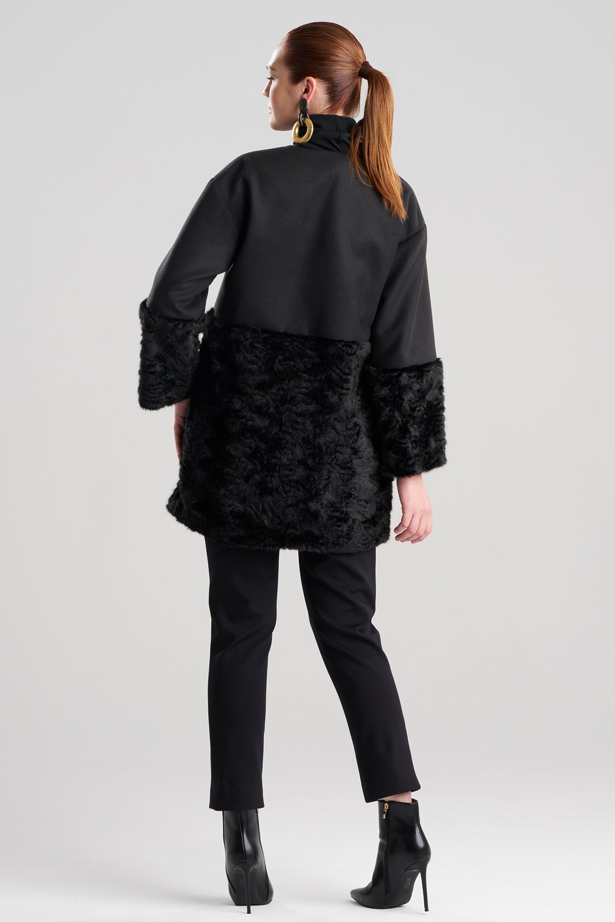NATORI Felt Astrakhan Coat