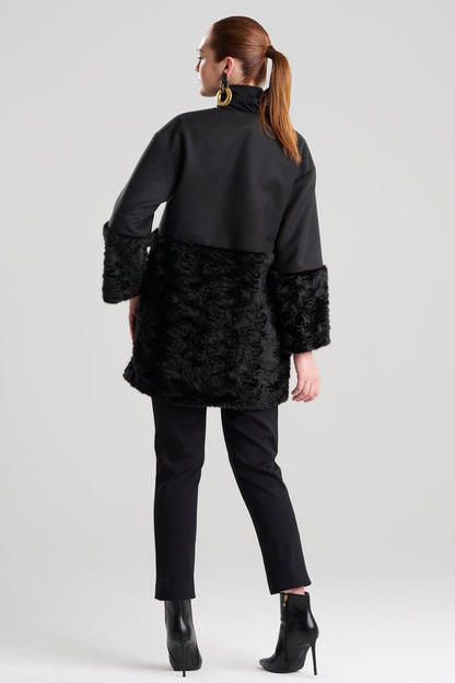 NATORI Felt Astrakhan Coat