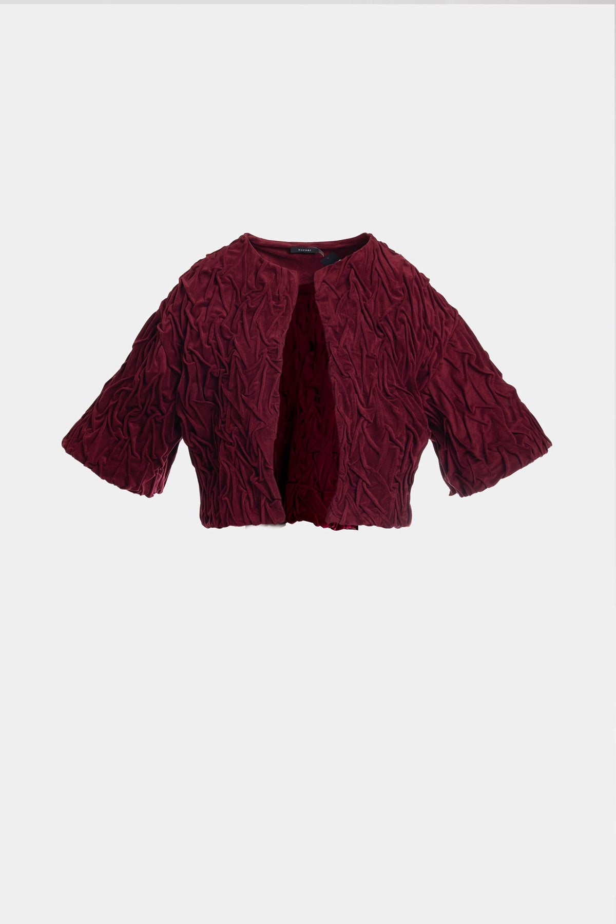NATORI Vegan Luxe Suede Texture Embroidered Jacket