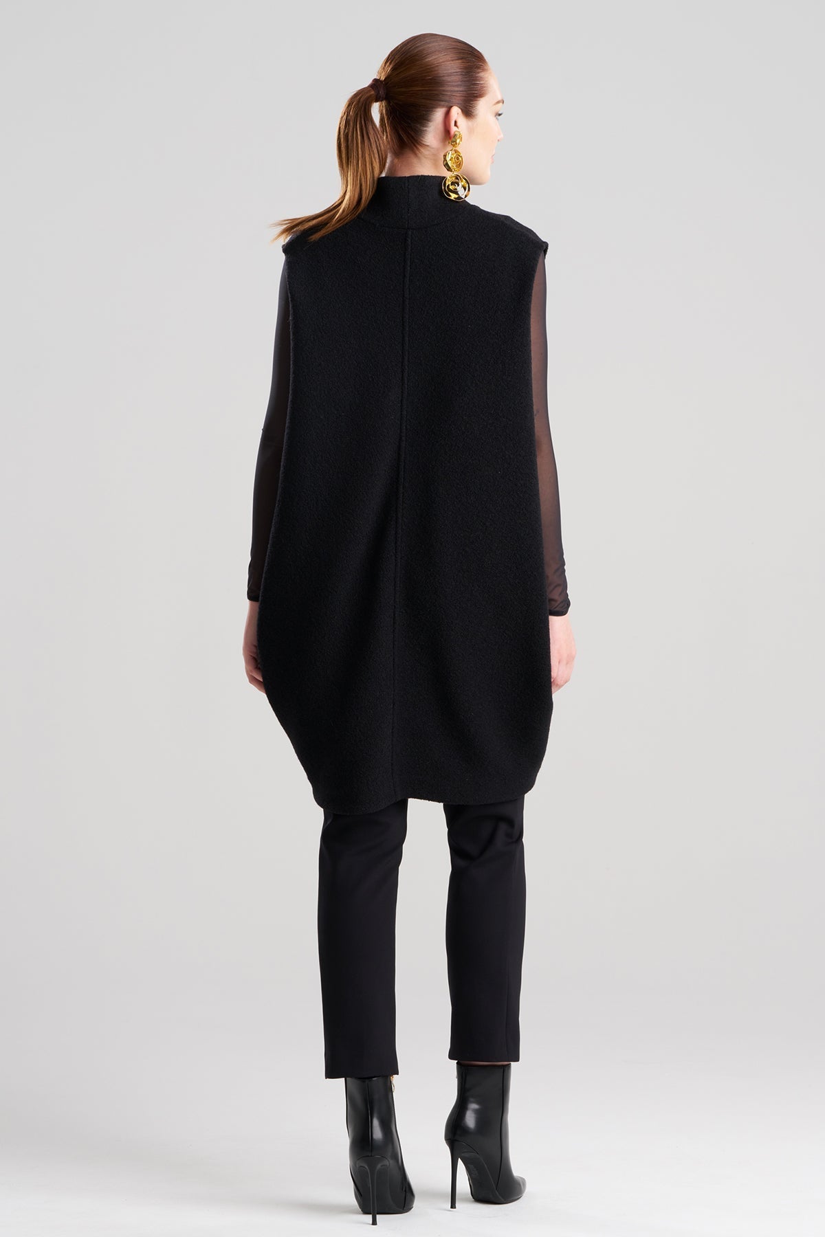 NATORI Boiled Wool Patch Pocket Vest