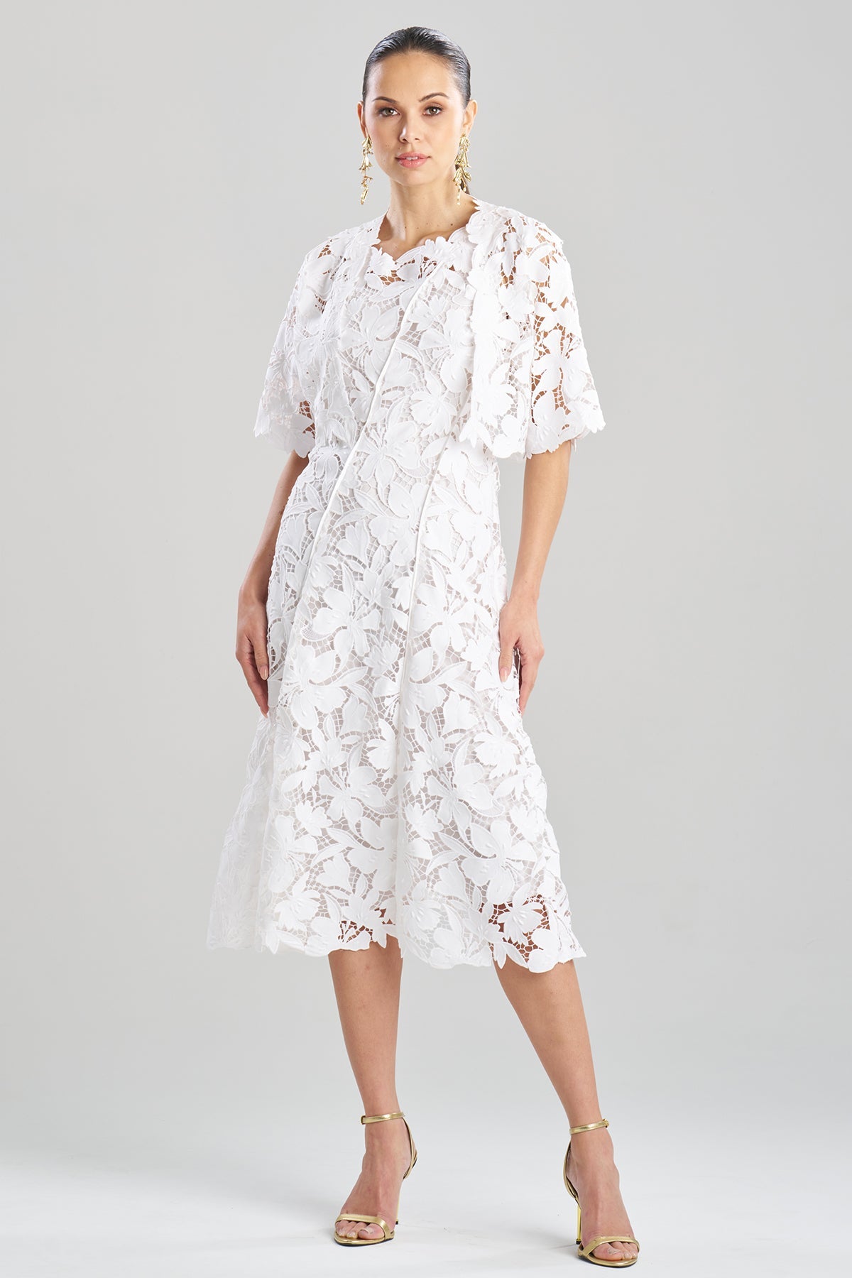 NATORI Peony Floral Lace Bolero