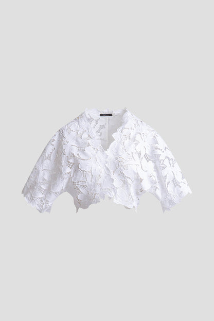 NATORI Peony Floral Lace Bolero
