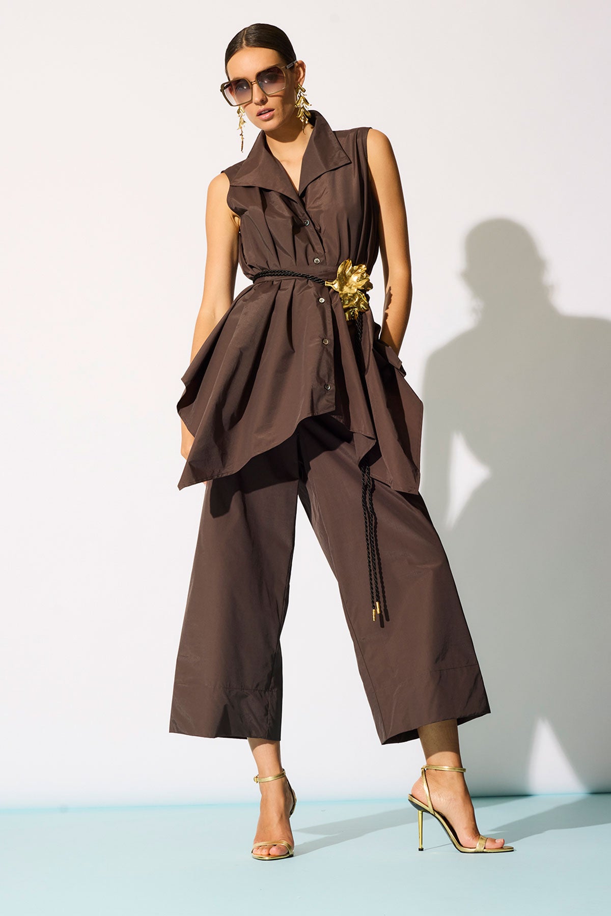 NATORI Techno Poplin Cropped Pants