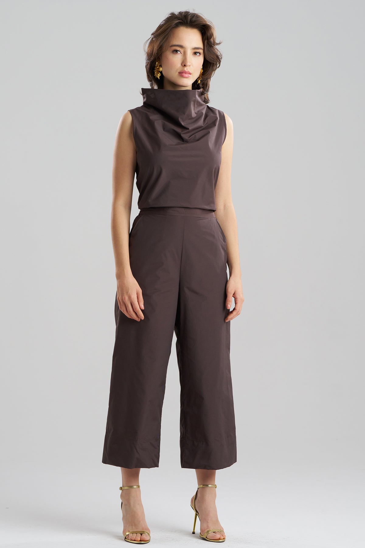 NATORI Techno Poplin Cropped Pants