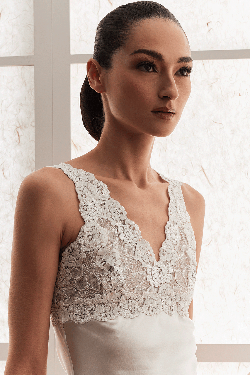NATORI Buy Rose Parfait Lace Tank in Warm White Online