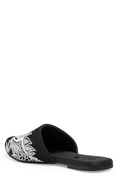 NATORI Buy Dragon Embroidered Luxe Charmeuse Slide in Black Online
