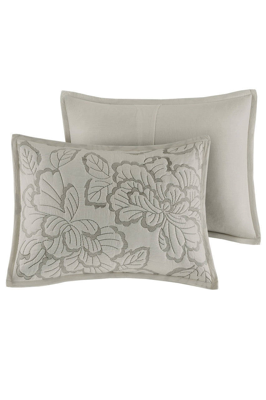 NATORI Buy Kira Quilt Gray Comforter Set in Grey Online