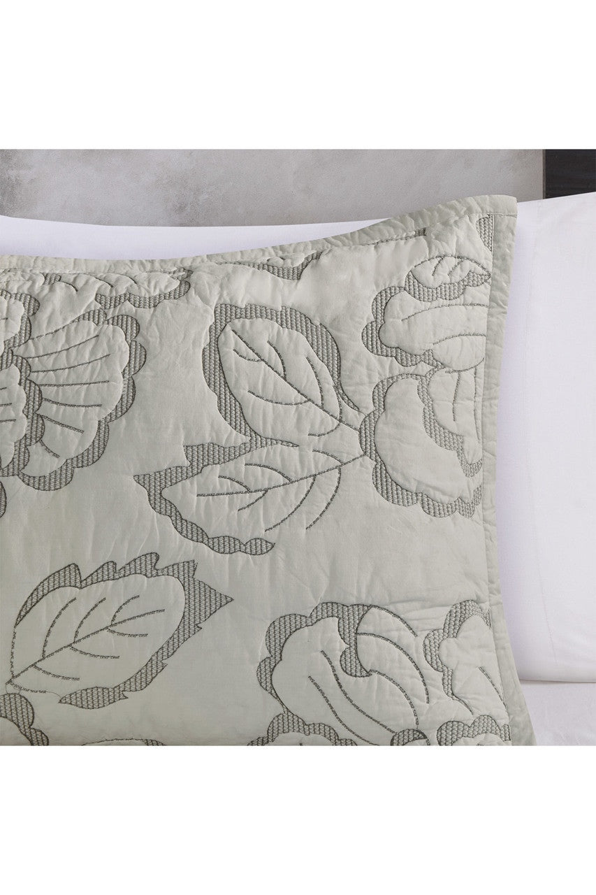 NATORI Buy Kira Quilt Gray Comforter Set in Grey Online