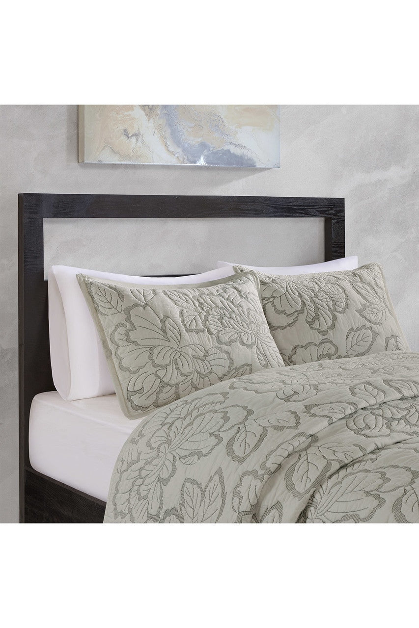 NATORI Buy Kira Quilt Gray Comforter Set in Grey Online