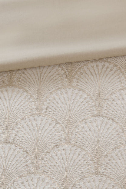 NATORI Ogee Fan Jacquard 3 Piece Comforter Mini Set