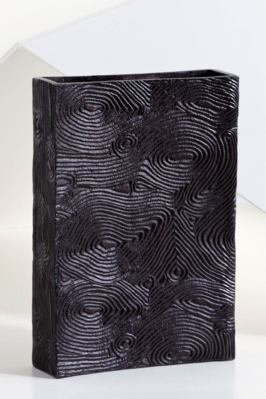NATORI Buy Wood Grain Vase in Bronze Online