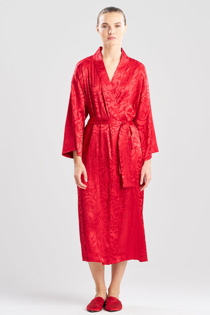 NATORI Scroll Satin Jacquard Robe
