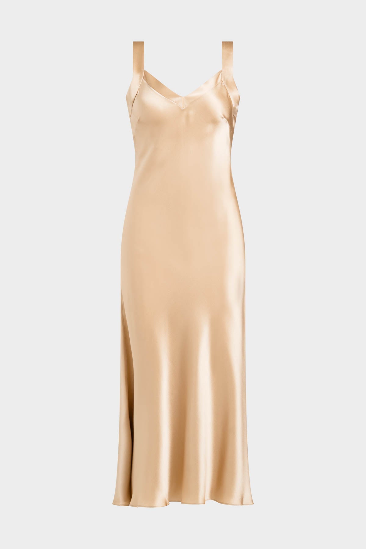NATORI Key Backless Silk Slip Dress