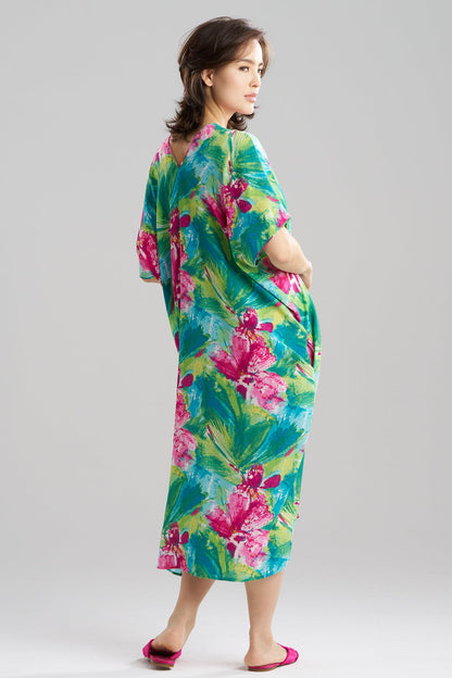 NATORI Tropic Crinkle Caftan