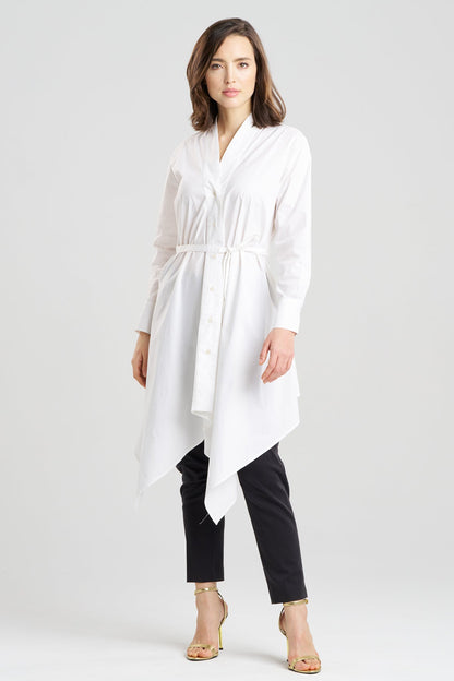 NATORI Cotton Poplin Handkerchief Tunic