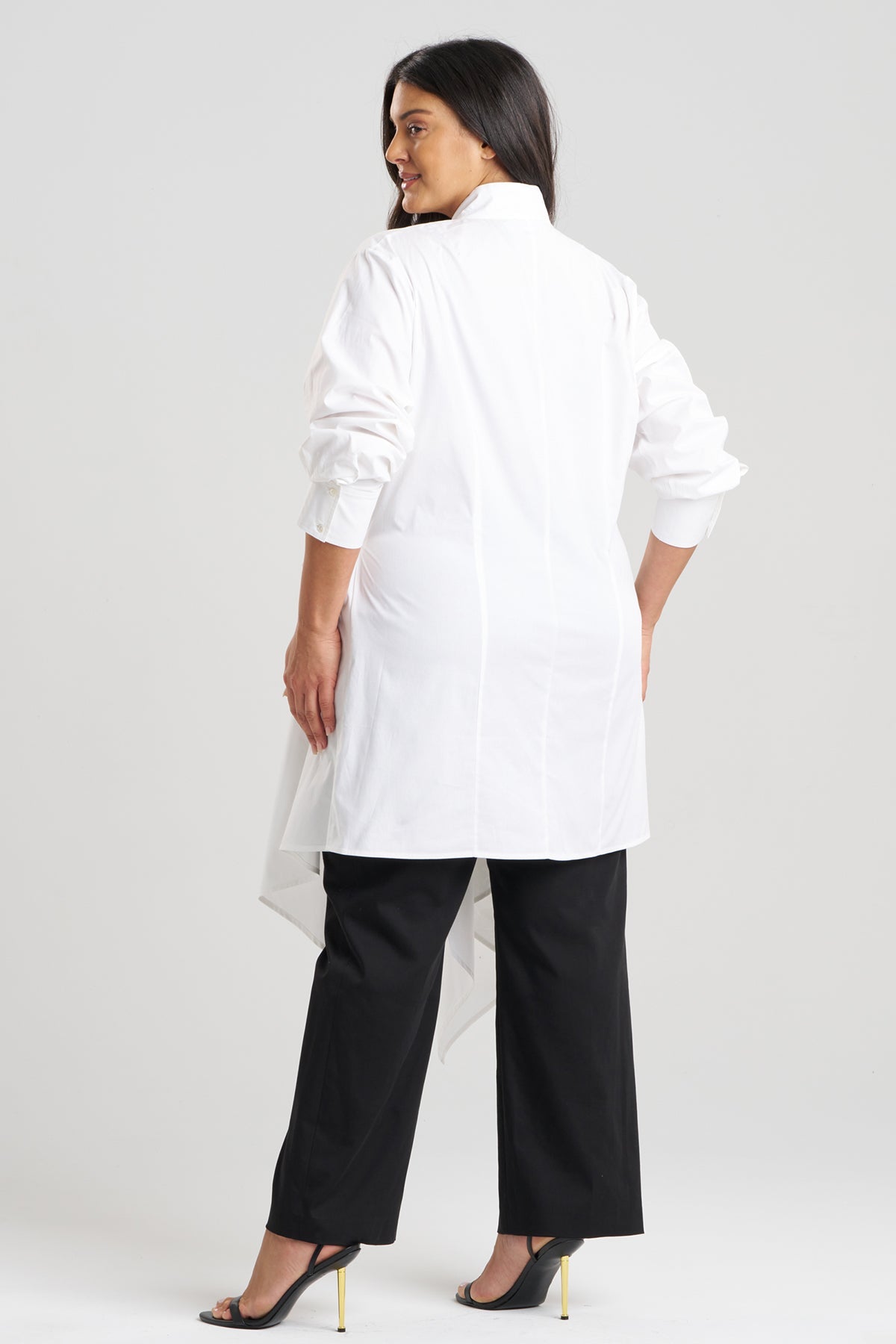 NATORI Cotton Poplin Handkerchief Tunic