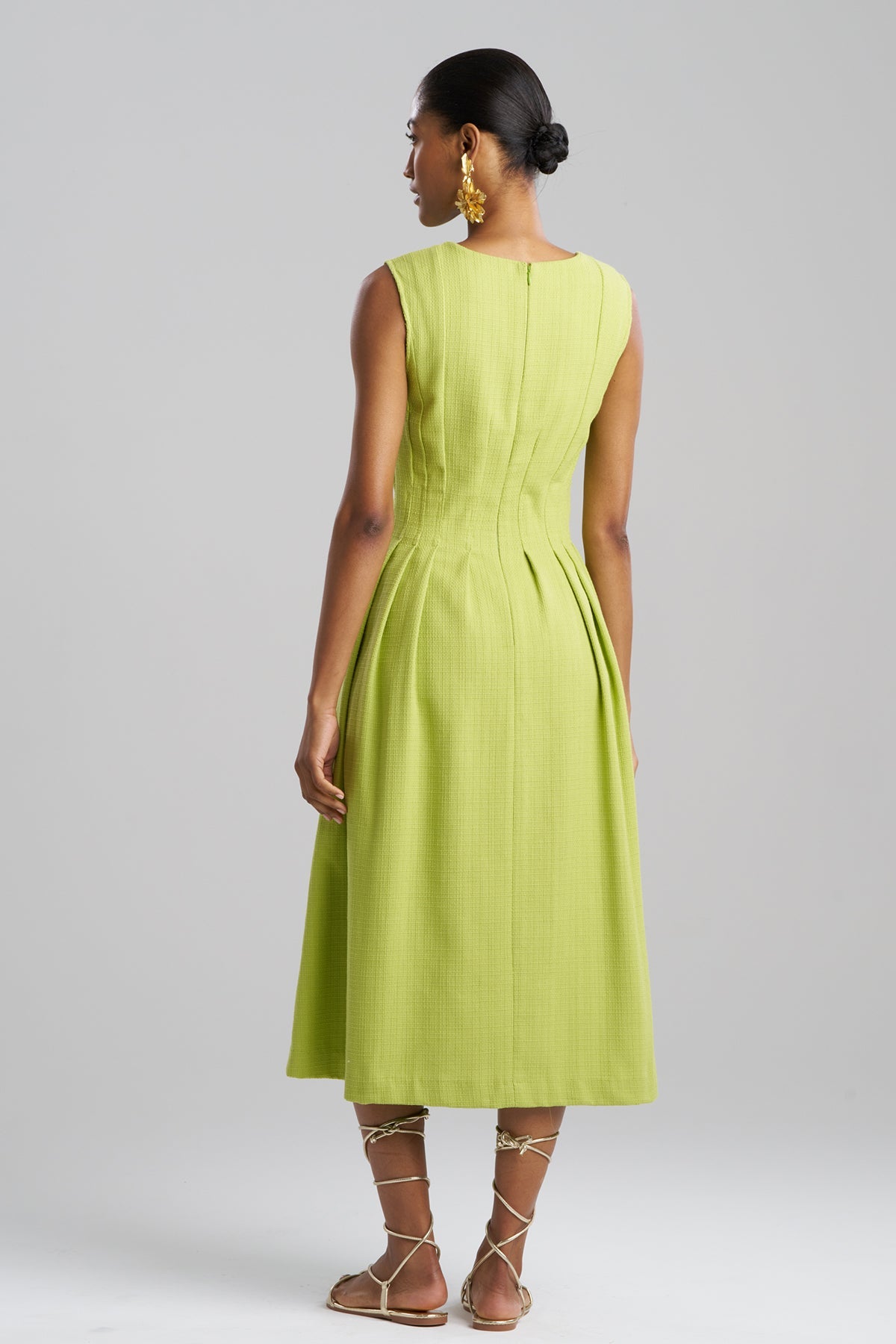 NATORI Basketweave Cotton Dress