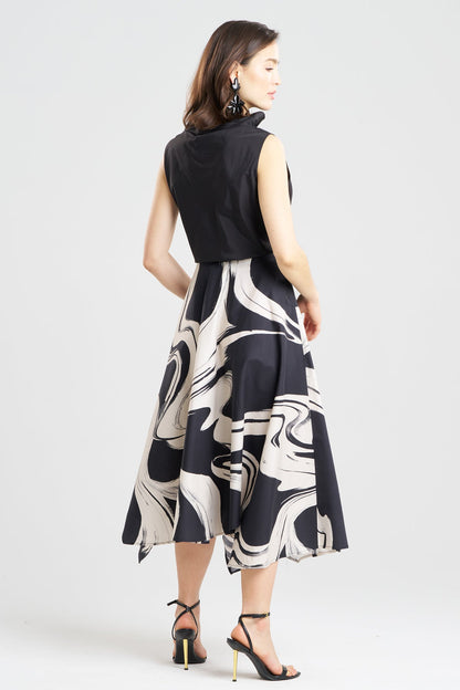 NATORI Kaze Cotton Origami Maxi Skirt