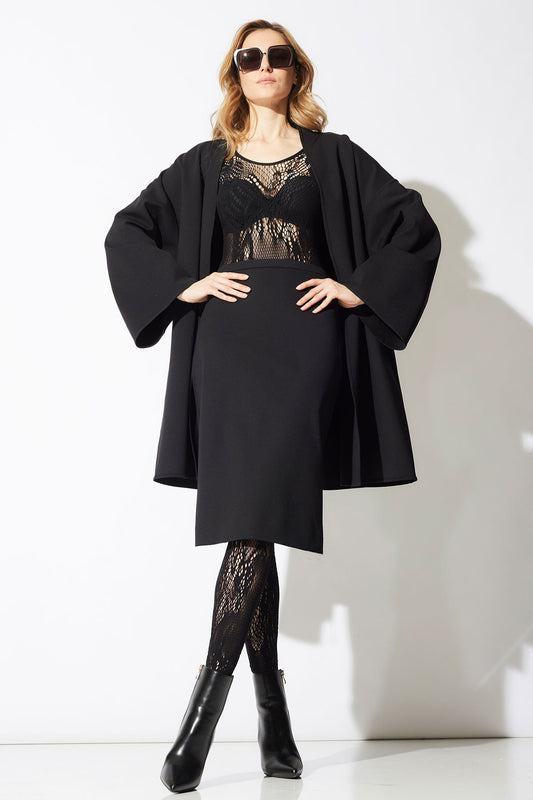 NATORI Techno Crepe Pencil Skirt