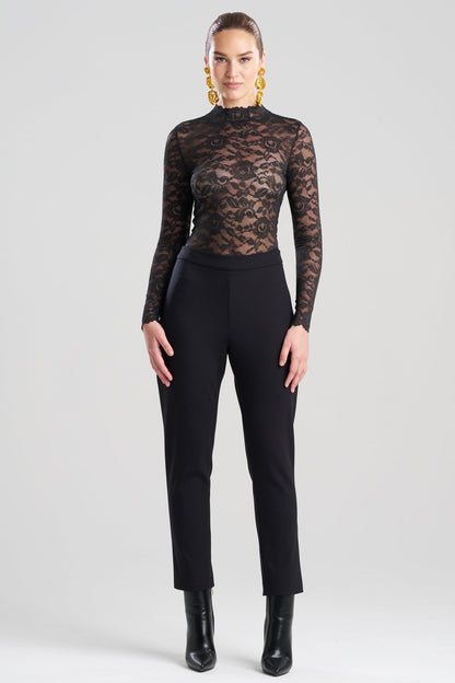 NATORI Techno Crepe Side Zip Ankle Pants